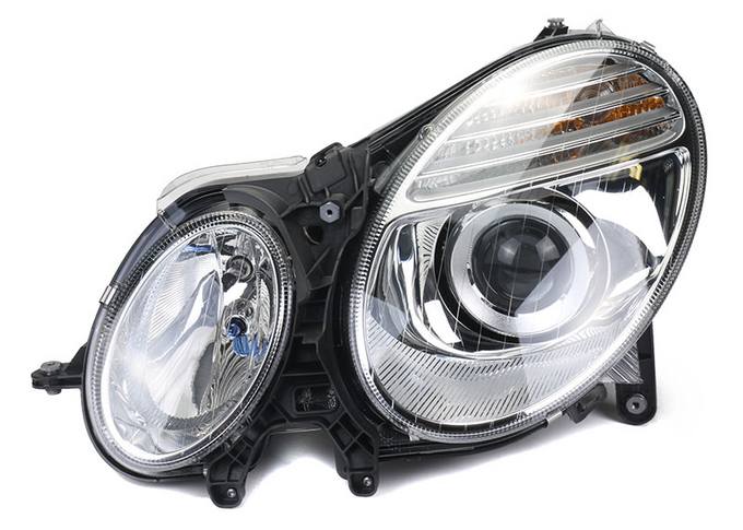 Mercedes Headlight Assembly - Driver Side (Halogen) 211820336164 - Hella 009260051